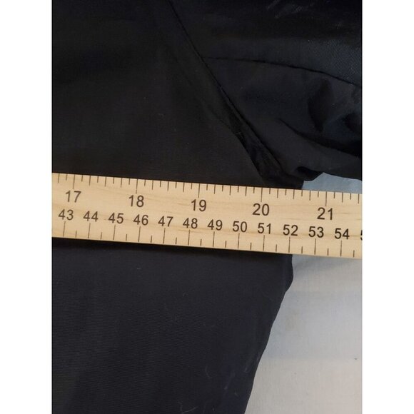 Steve Madden Parka Black Faux Fur Trim And Lining Removable Hood Sz M Penny Lane - Picture 13 of 16